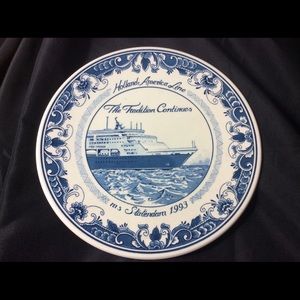 Holland America ocean-liner plate 1993 Statendam